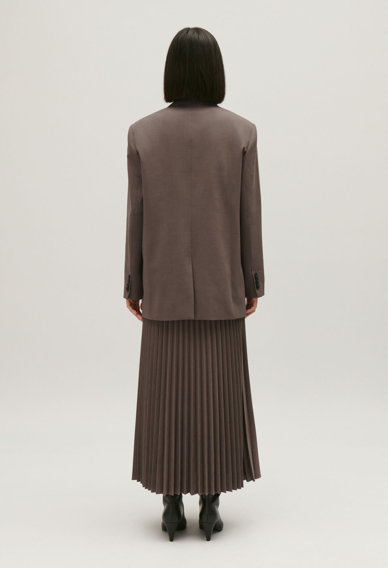 Mocha brown suit jacket