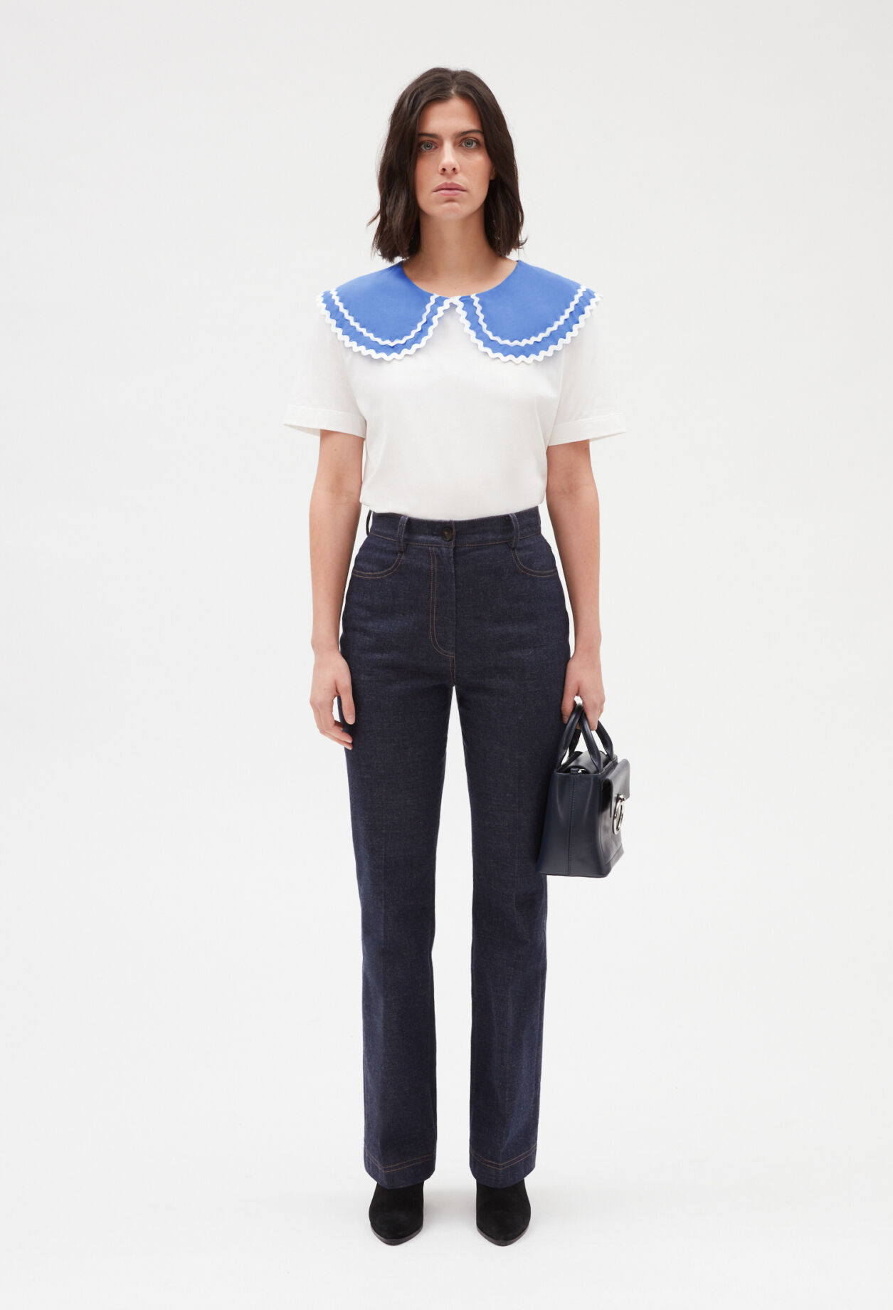 Peter pan collar t shirt sales