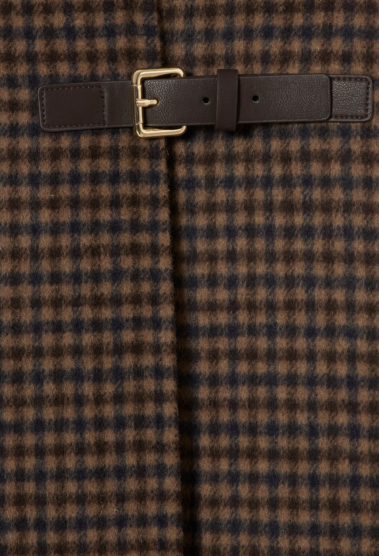 Checked wrap skirt