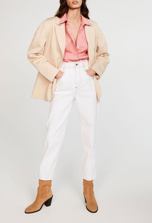 Straight suit jacket