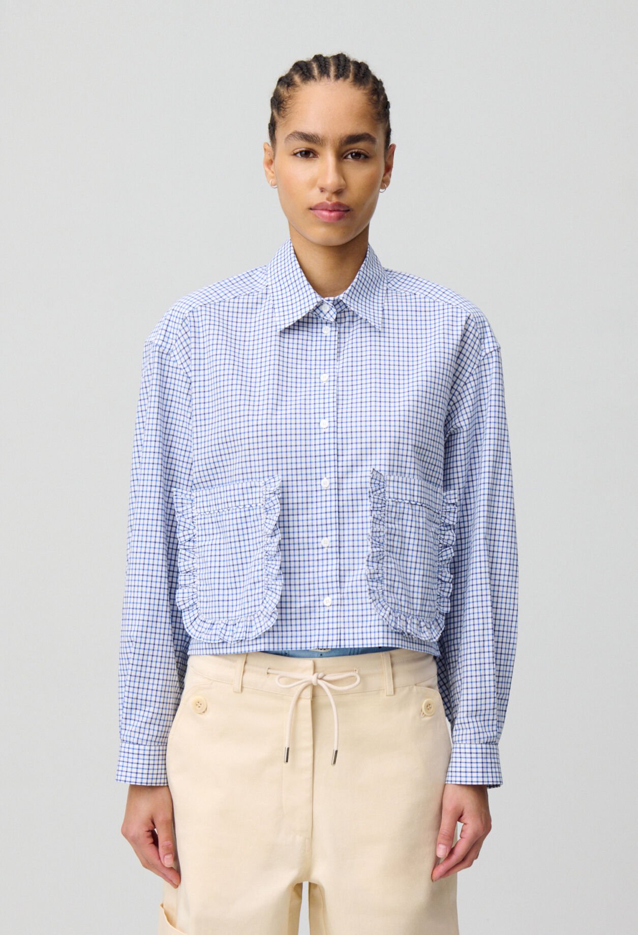 Checked shirt with pockets