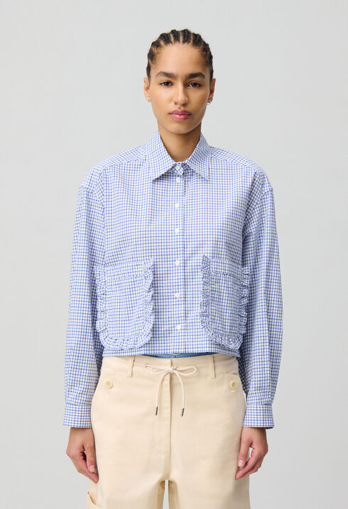 Checked shirt with pockets