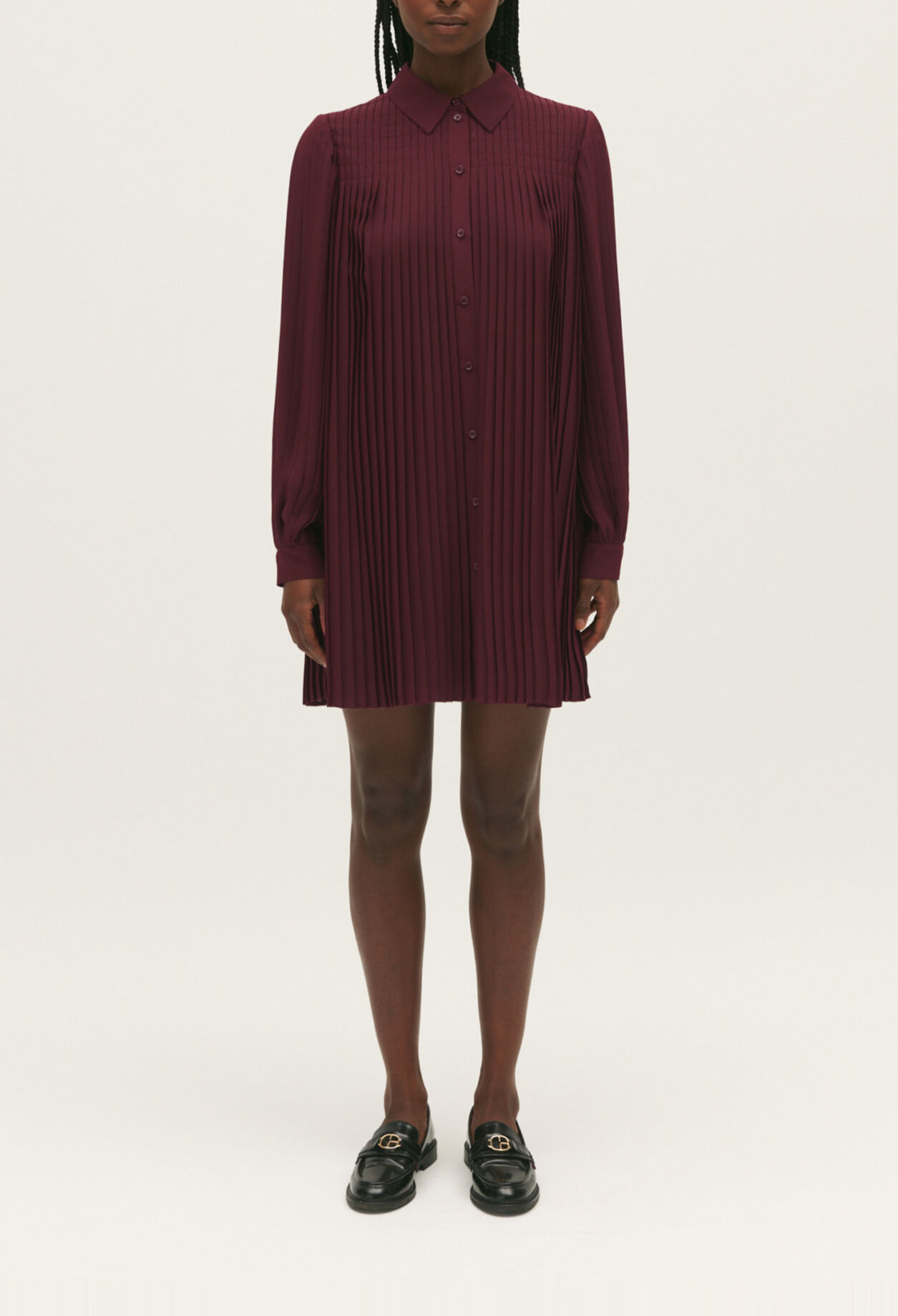 Short pleated dress
