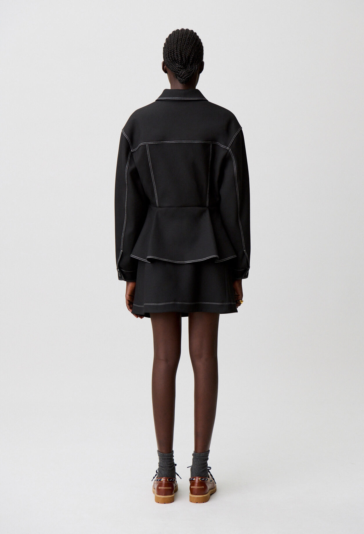 Fitted peplum jacket