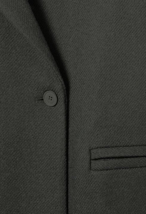 Tailored grey mid-length coat