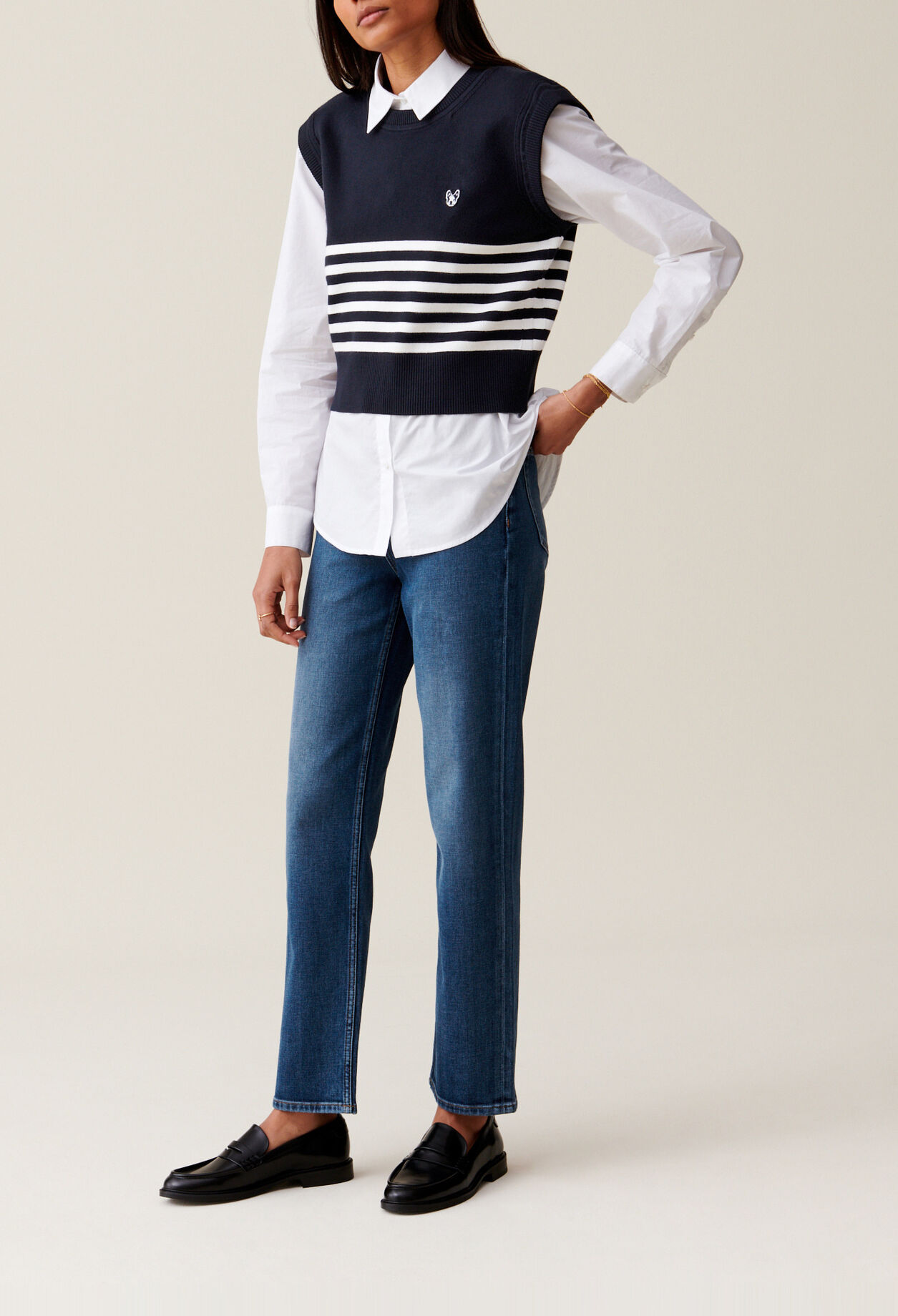 Striped Toto Sleeveless Top