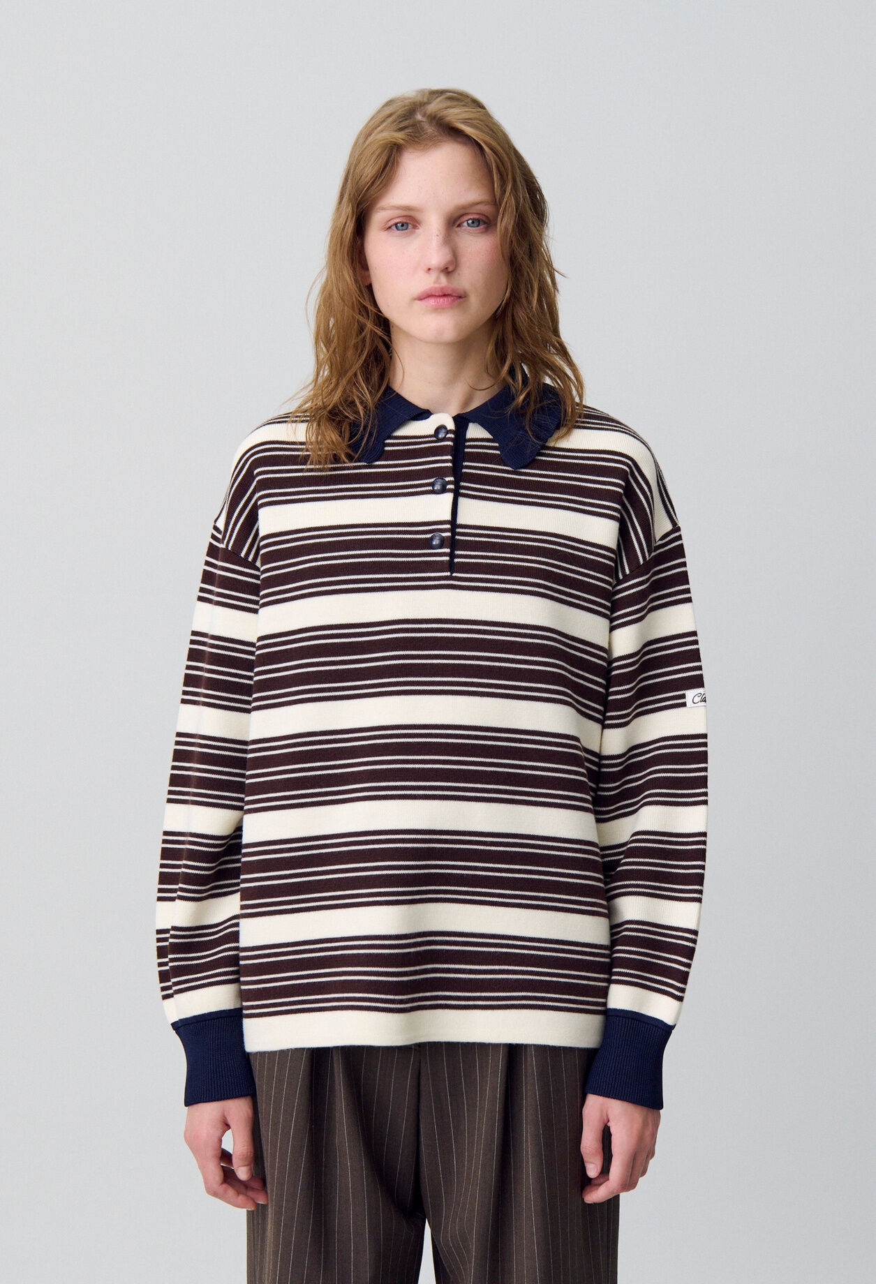 Striped Polo Jumper