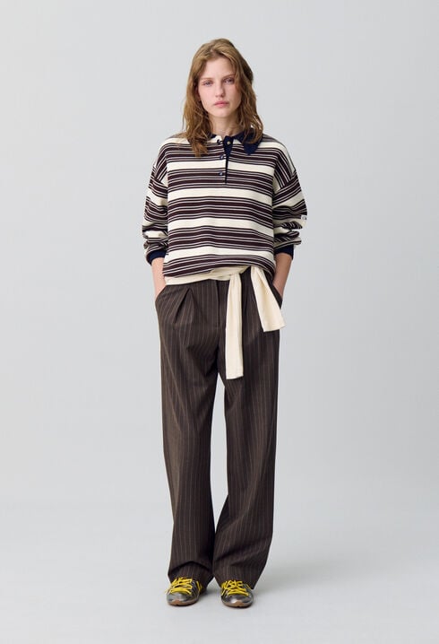 Striped Polo Jumper