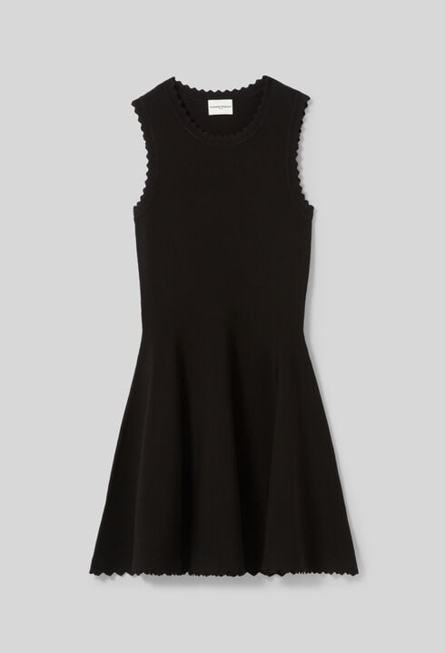 Skater Dress in Fine Knit Fabric
