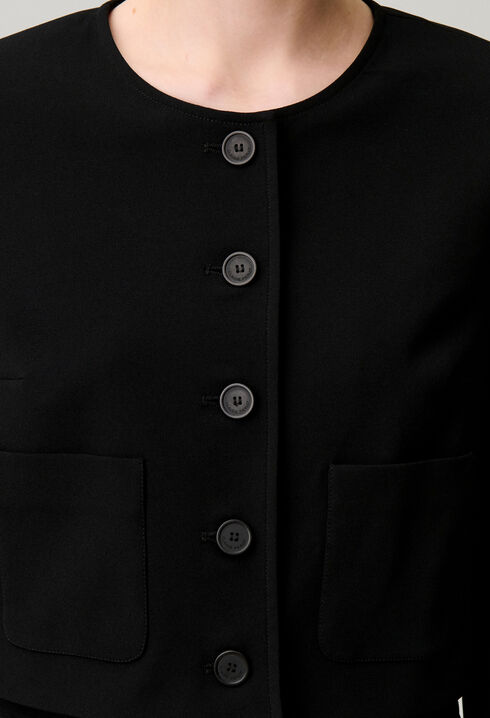 Round neck jacket