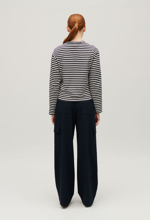 Navy striped T-shirt