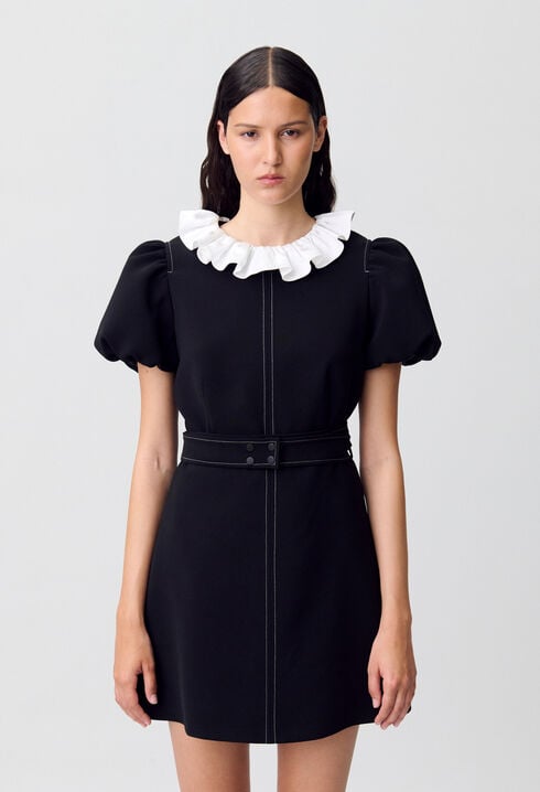 Short dress with collar