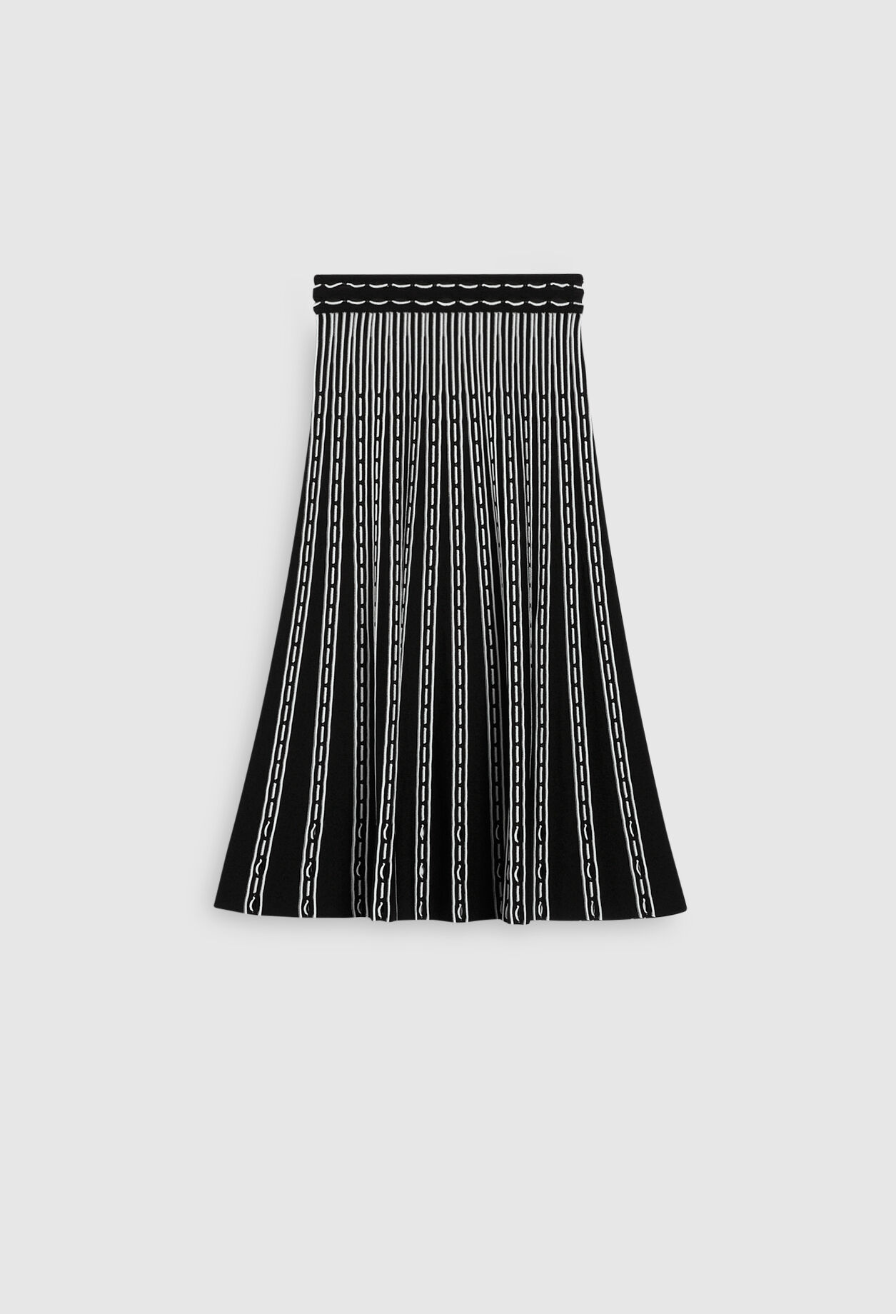 Pleated midi skirt