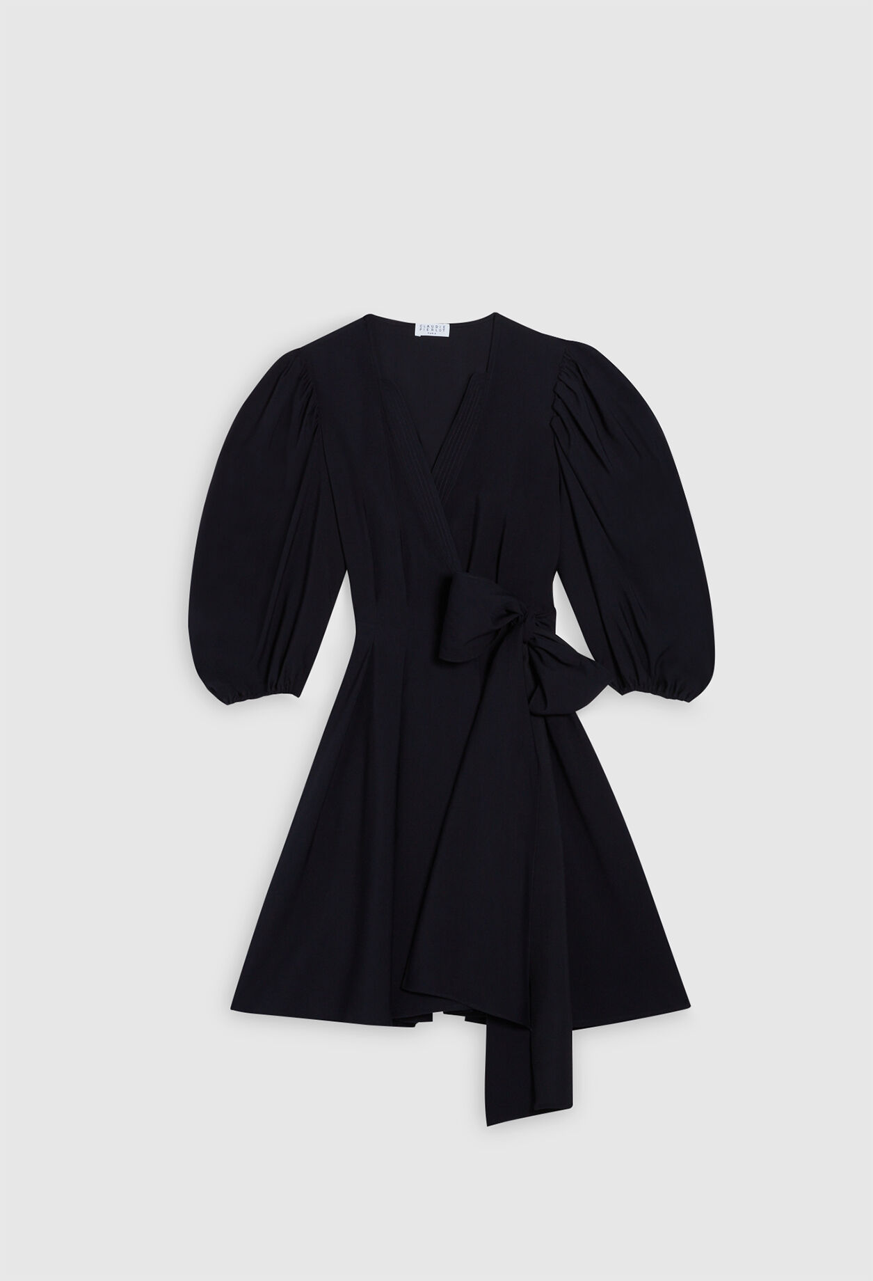 Navy wrap dress