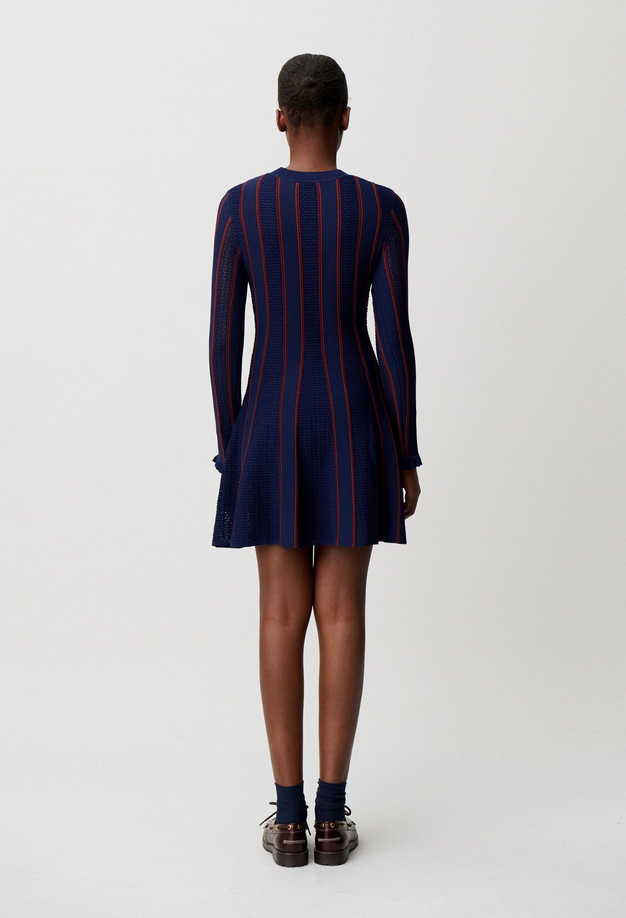 Short knitted skater dress