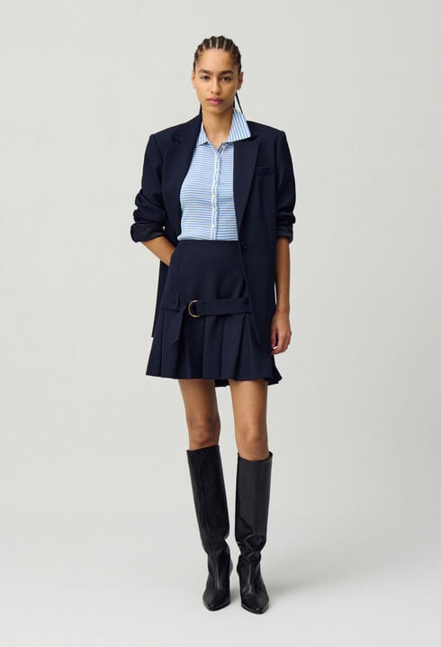 Tailored mini skirt