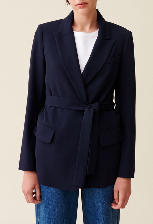 Navy blue suit jacket 