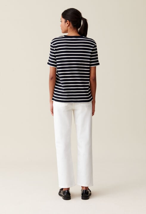 Sailor T-shirt Jean Toto embroidery