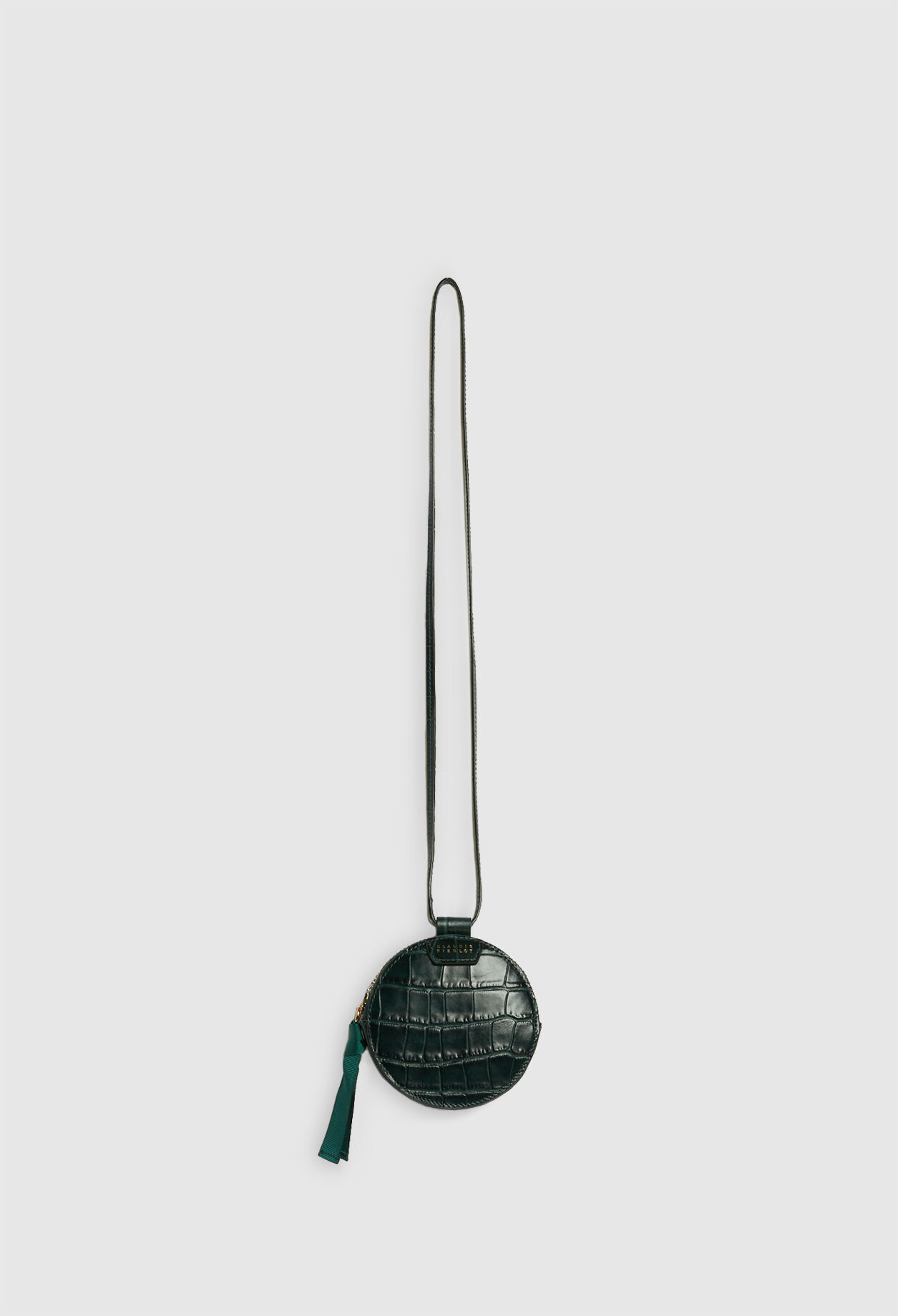 Round purse leather