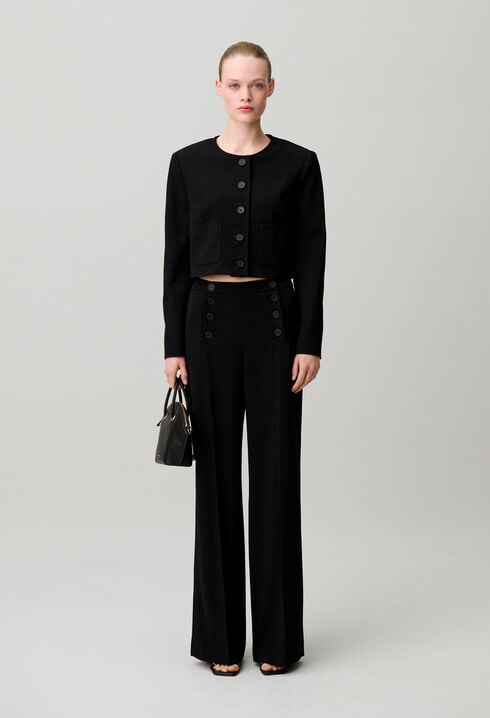 Round neck jacket