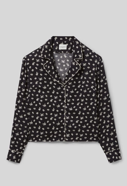 Short fluid blouse
