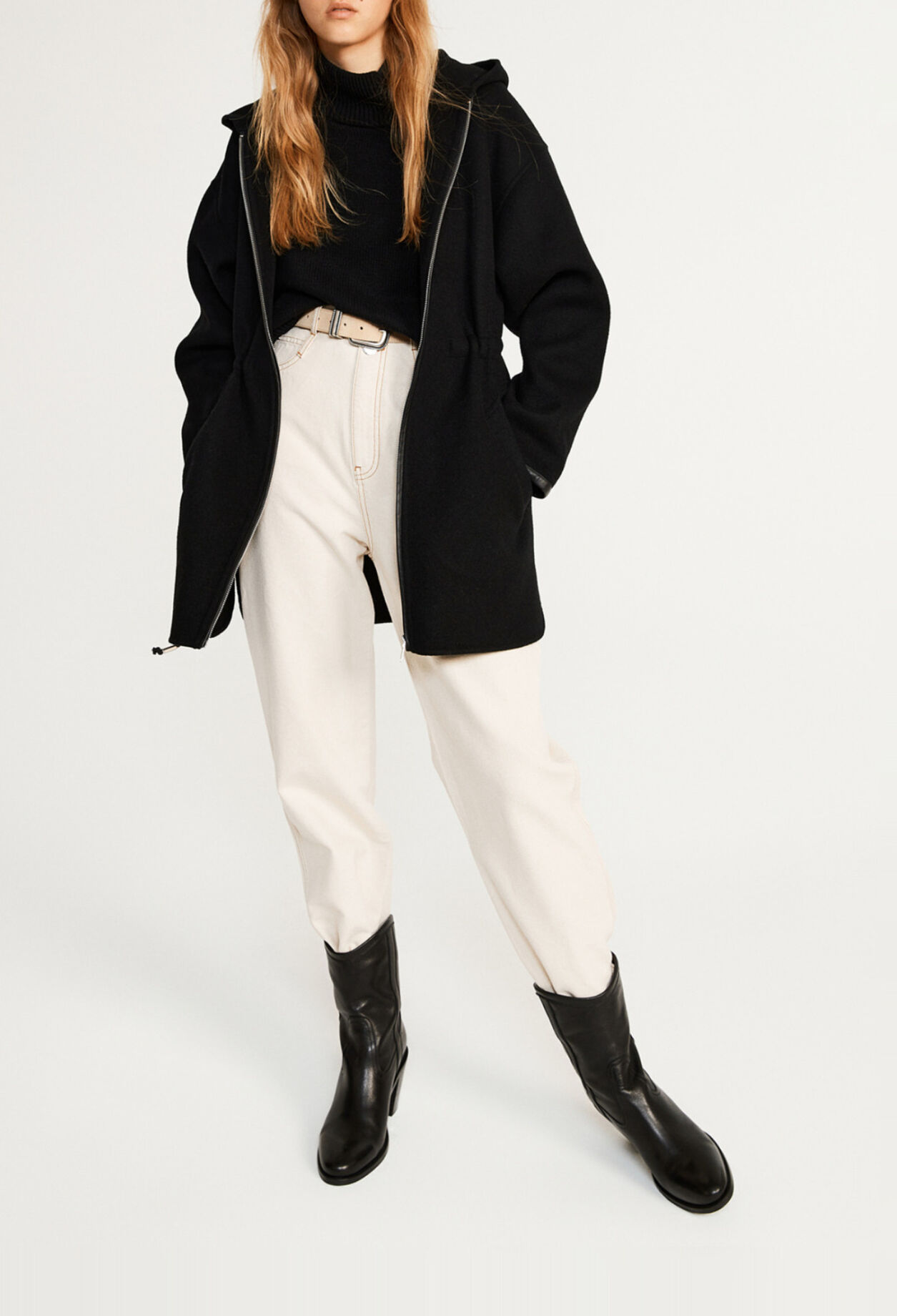 Hooded coat