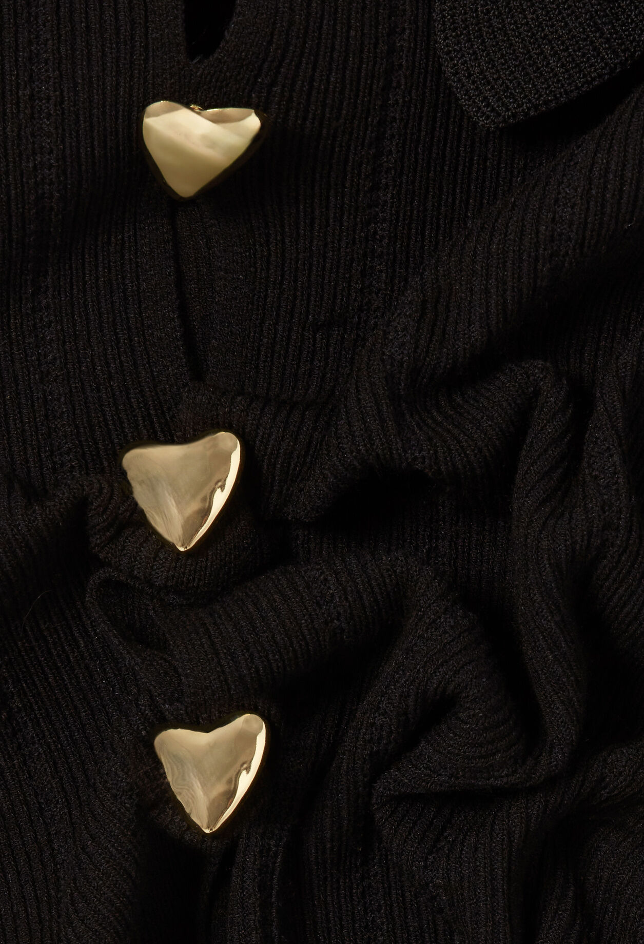 Heart open-knit top