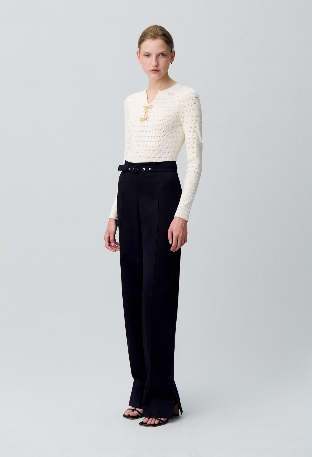 Knot Detail Knit Bodysuit