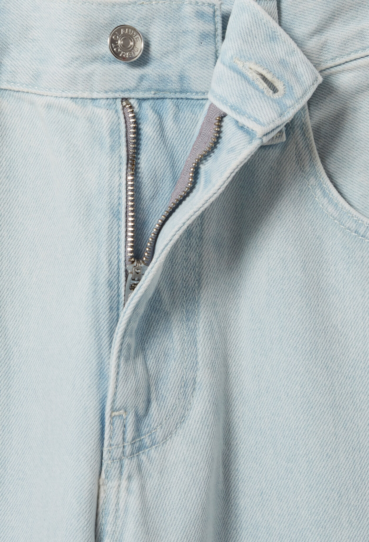 Washed denim jeans