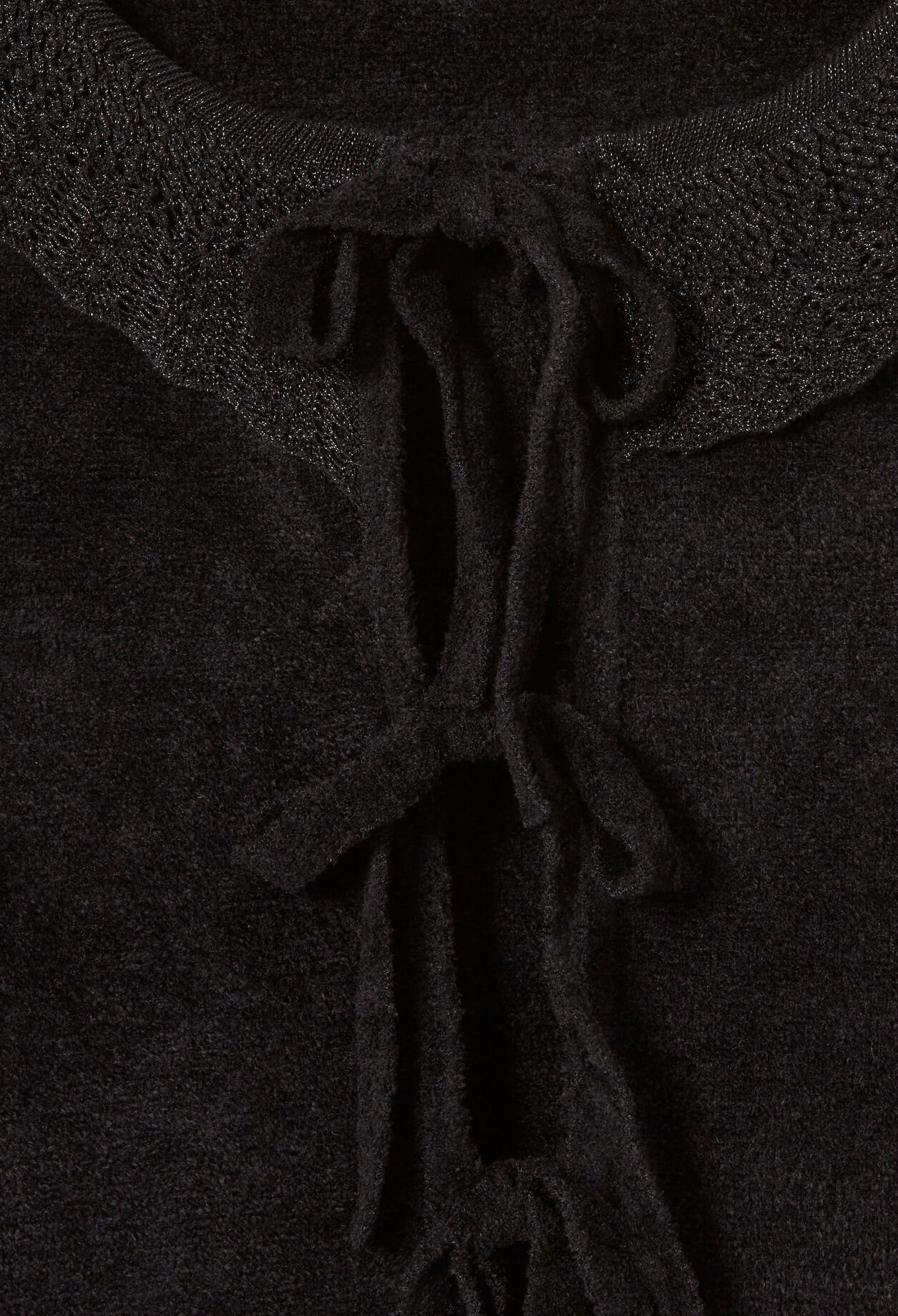Velour knit cardigan