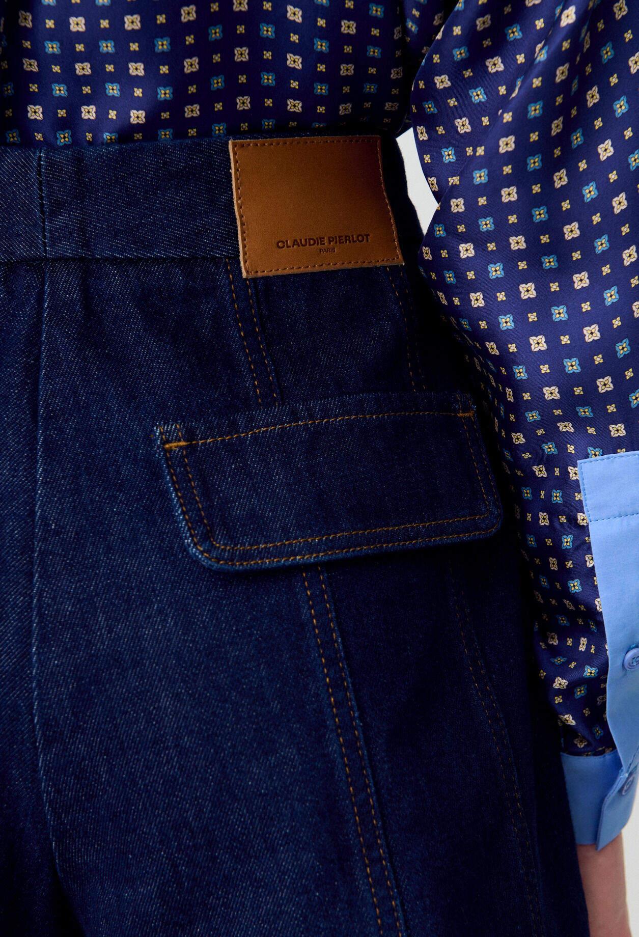Raw Denim Mini Skirt