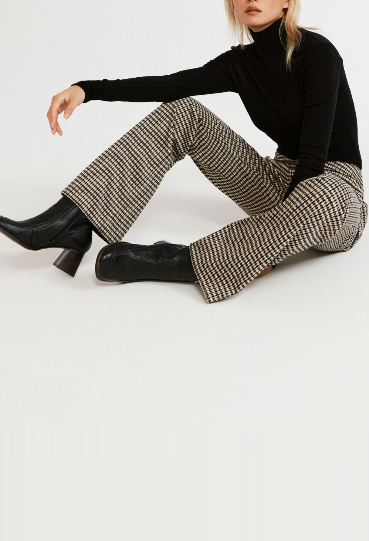 Checked trousers