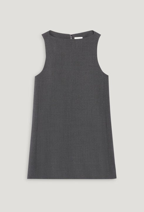 Short flecked grey dress
