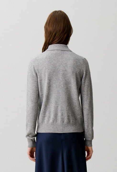 Fitted wool cardigan