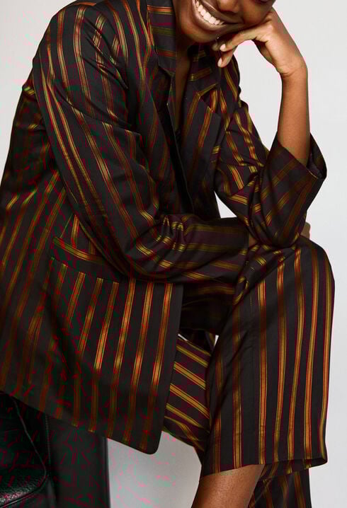 Striped blazer jacket