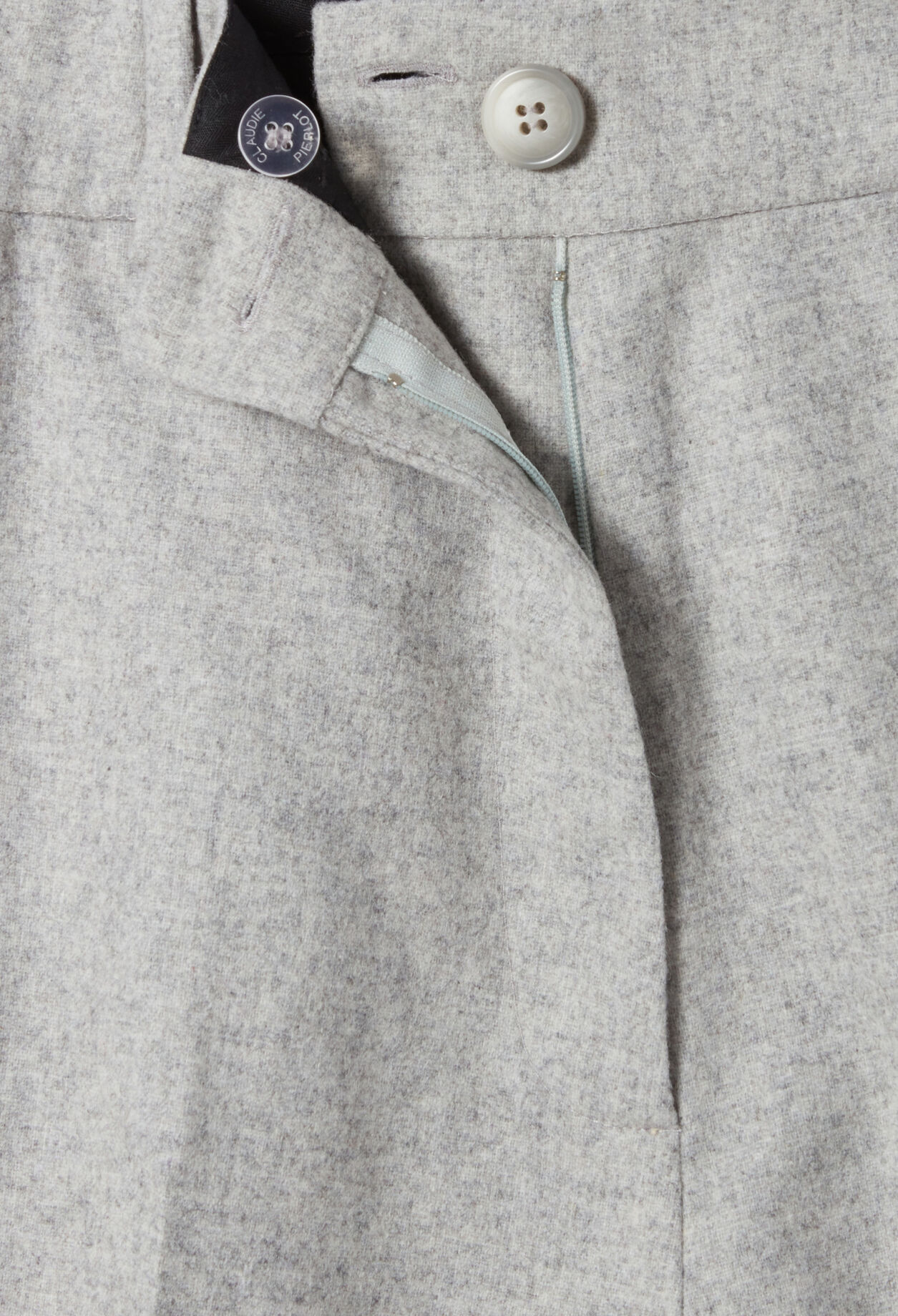 Light grey straight Bermuda