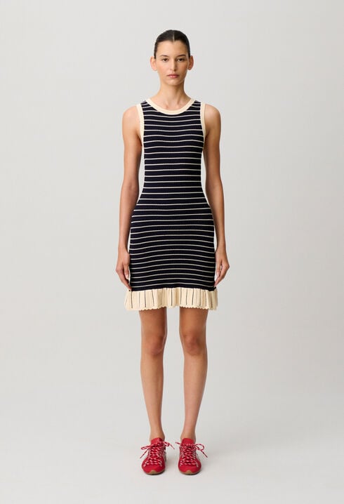 Short striped dress