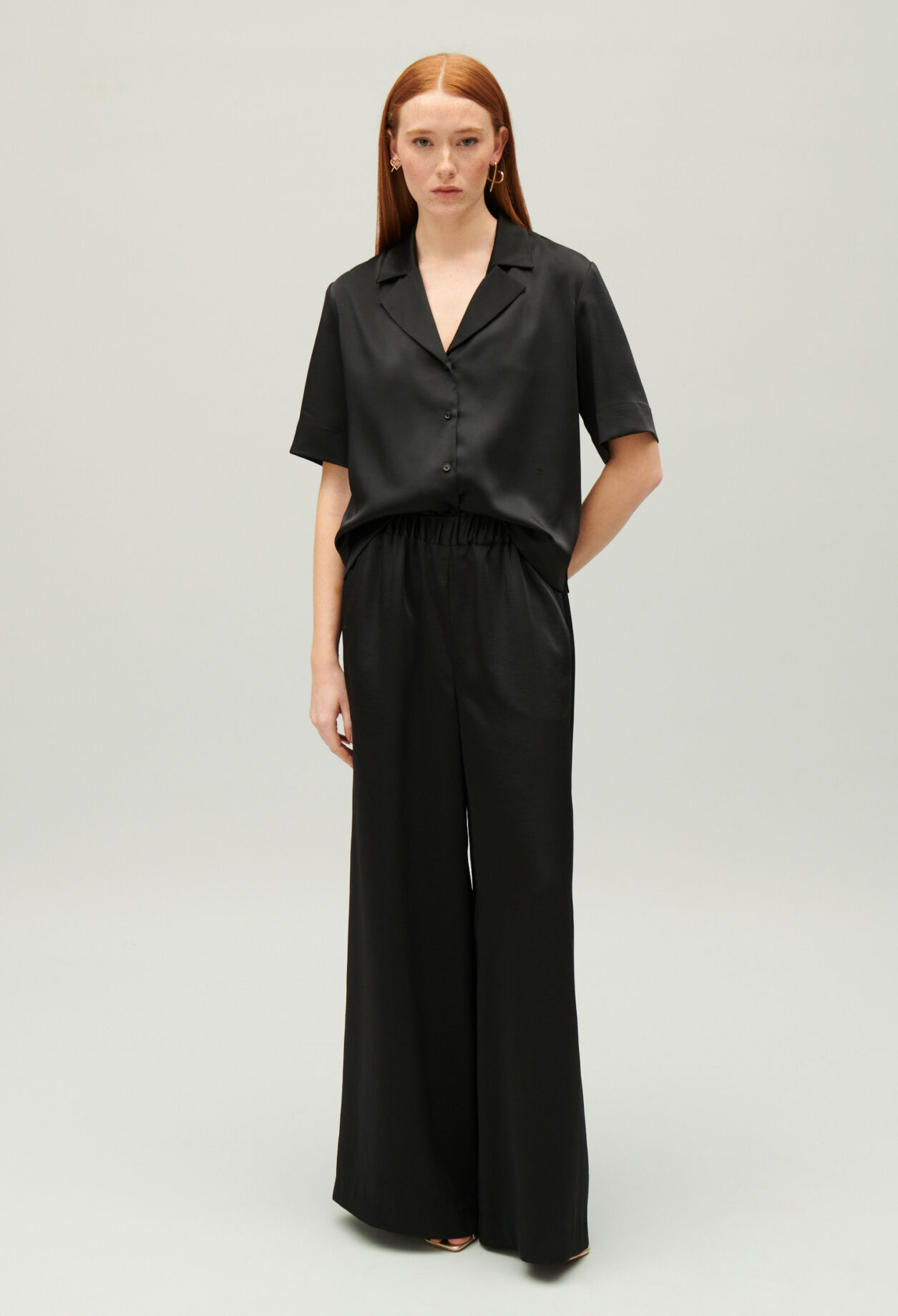 Floaty short-sleeved shirt