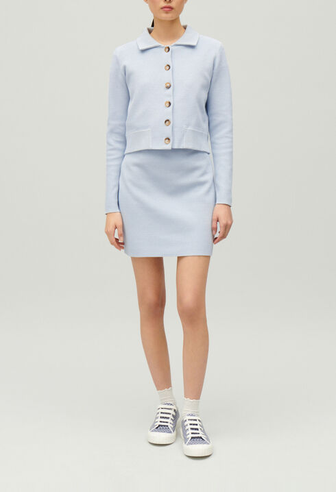Short high-waisted skirt