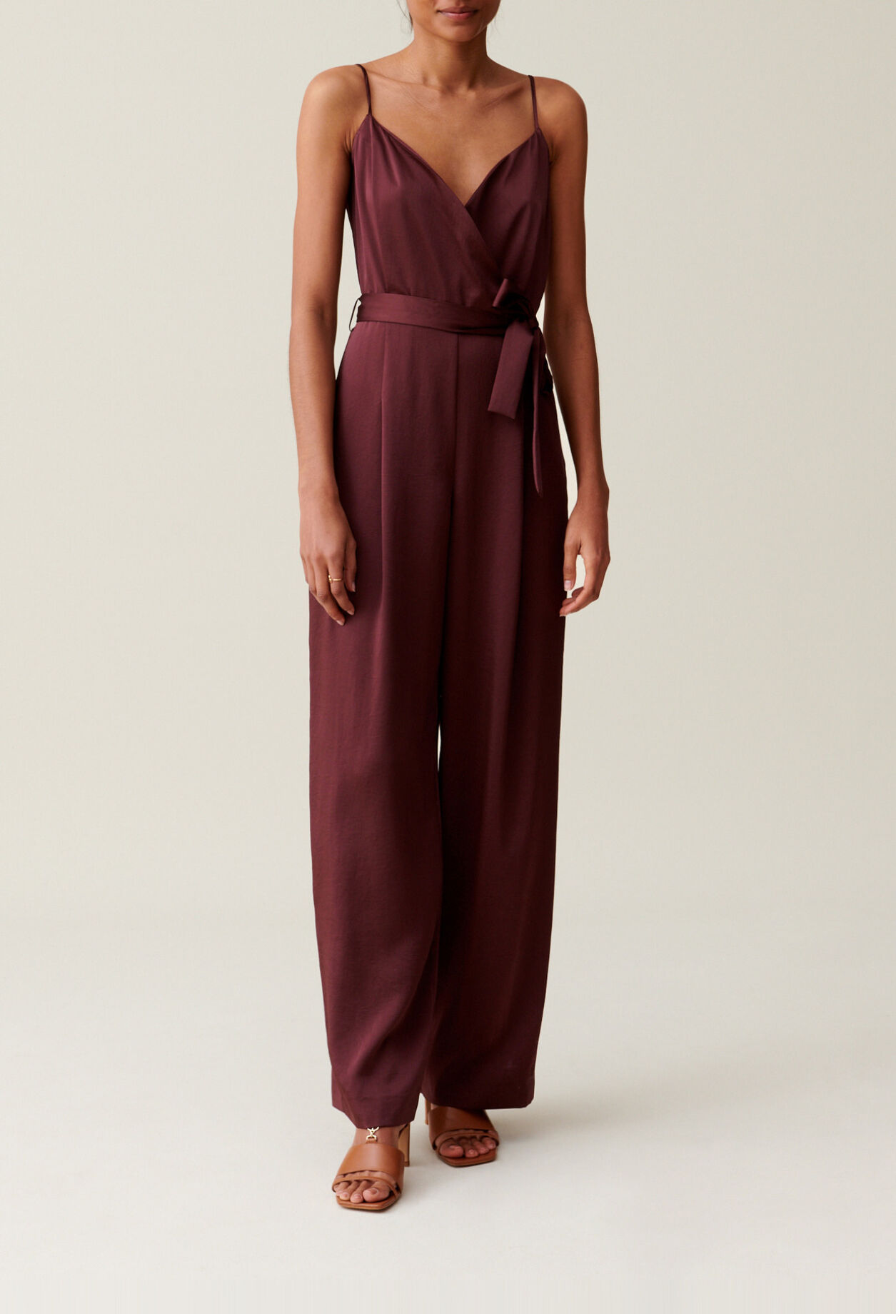 Belted Cappuccino Jumpsuit