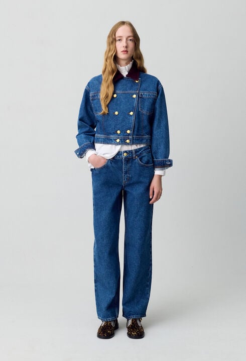 Denim Biker Jacket