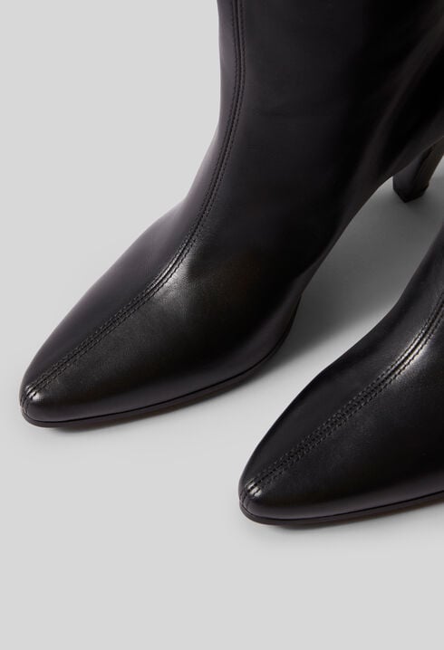 Leather knee-high boots