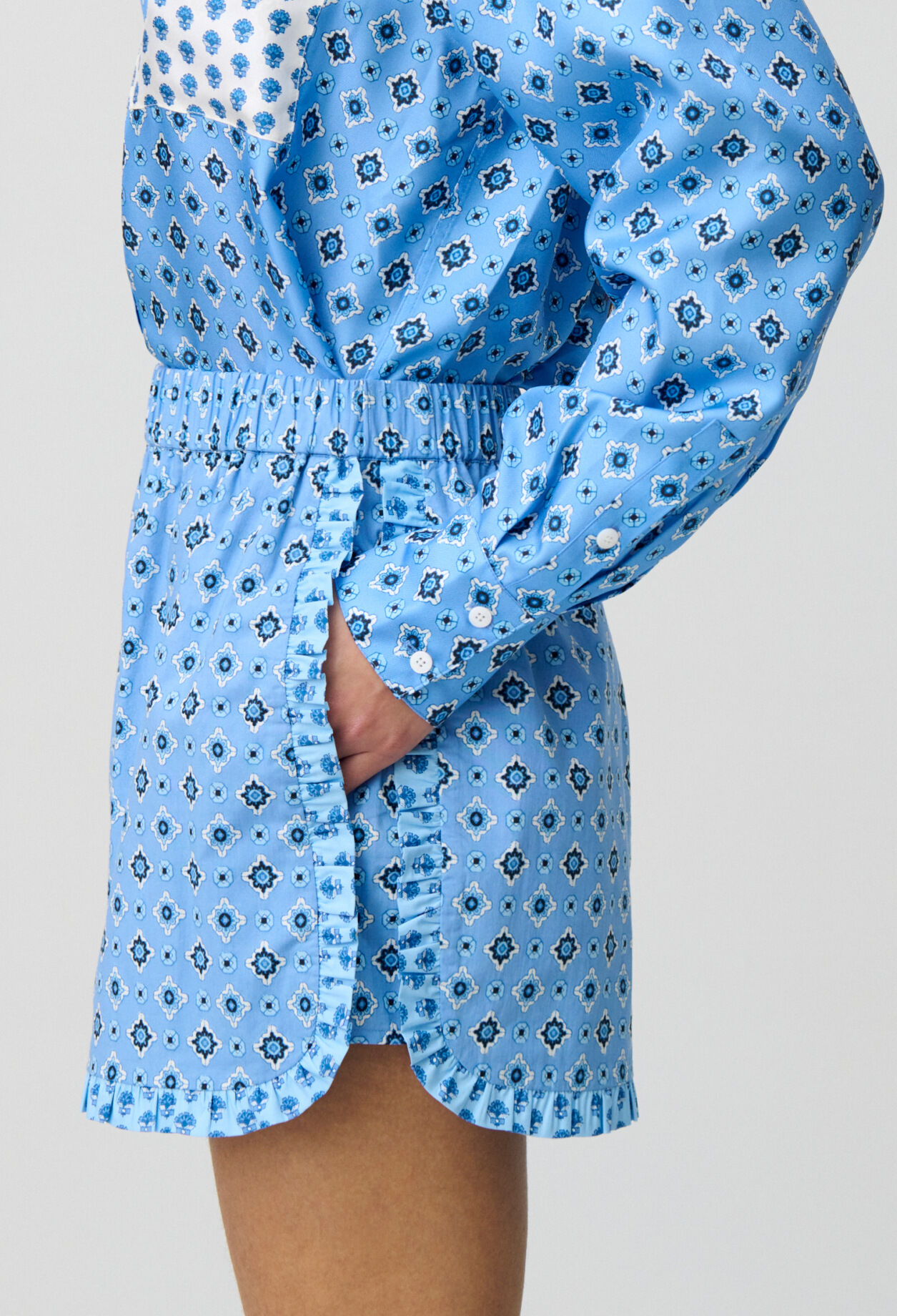 Printed Flowing Shorts