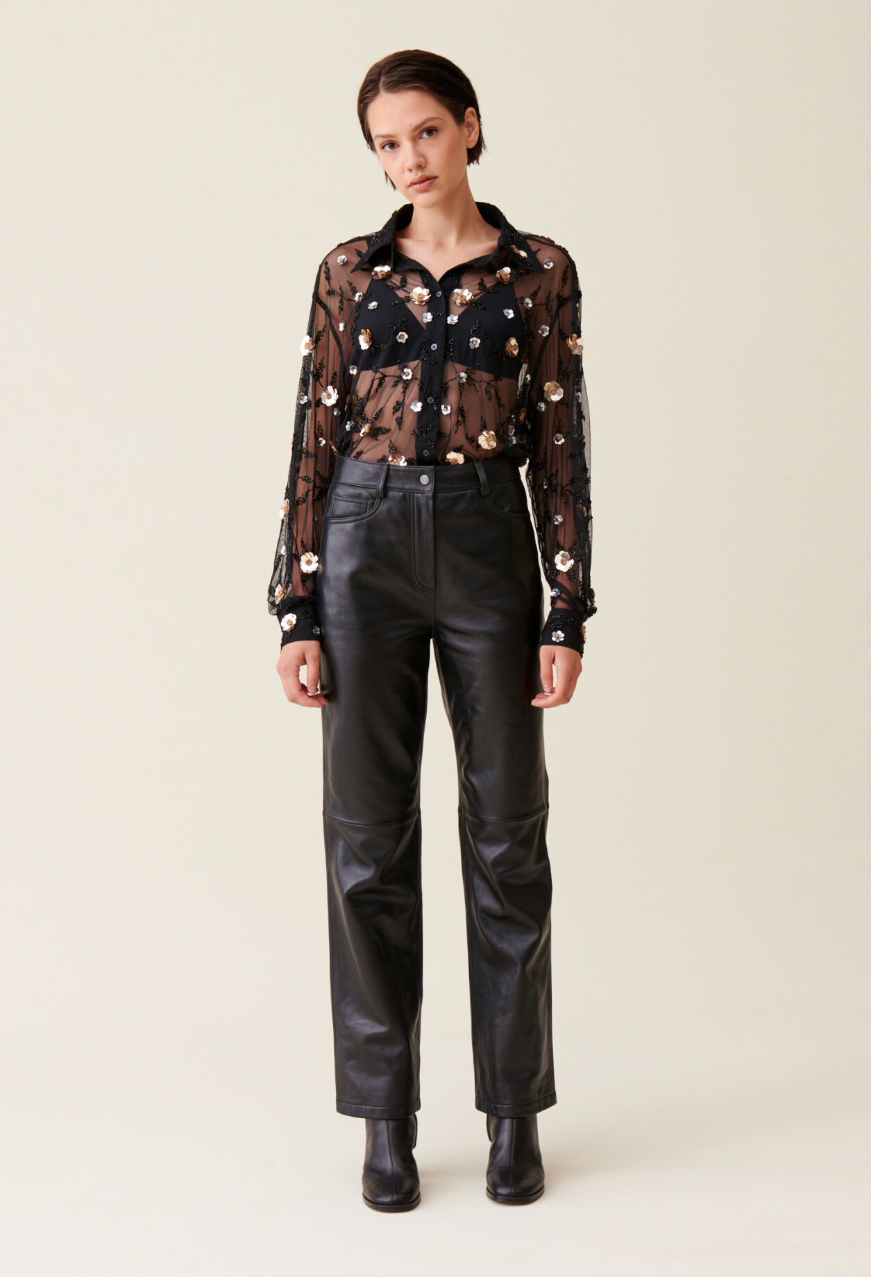 CLAUDIE PIERLOT クローディピエルロ ブラウス シャツ パール Collared shirt for women | Claudie Pierlot