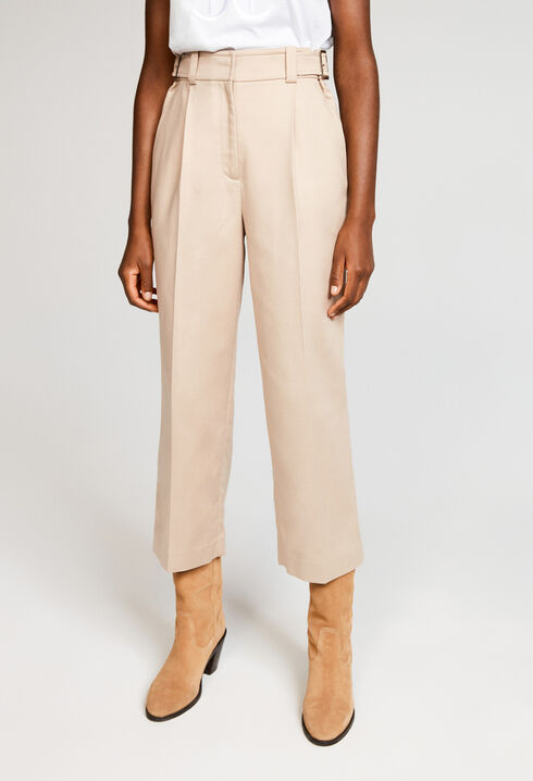 Ecowash high-rise trousers