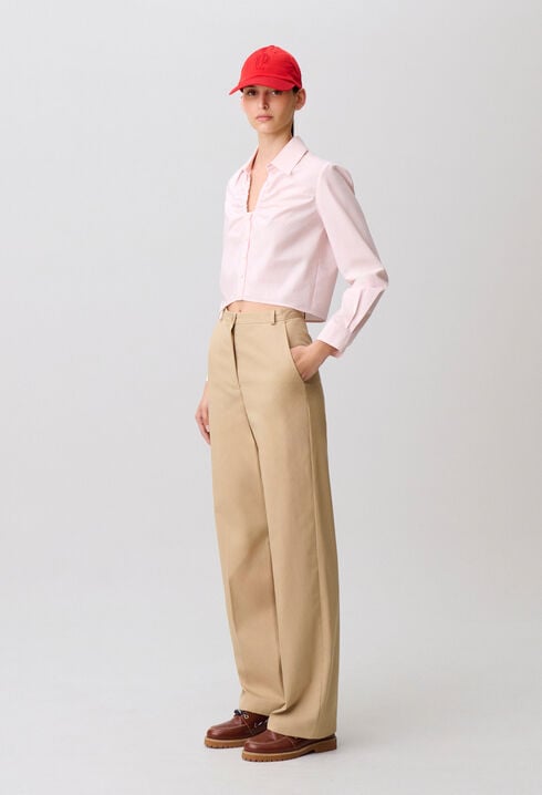 Cotton poplin shirt