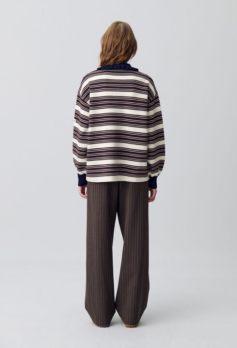 Striped Polo Jumper