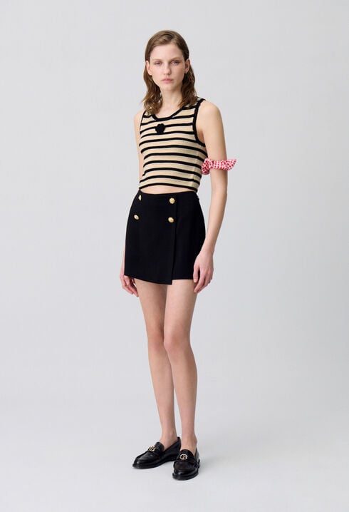 Striped Crochet Top