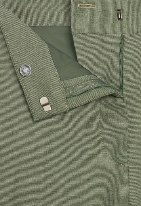 Khaki suit trousers