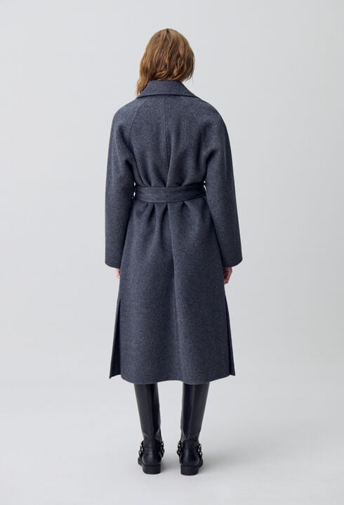 Belted Long Wool Coat